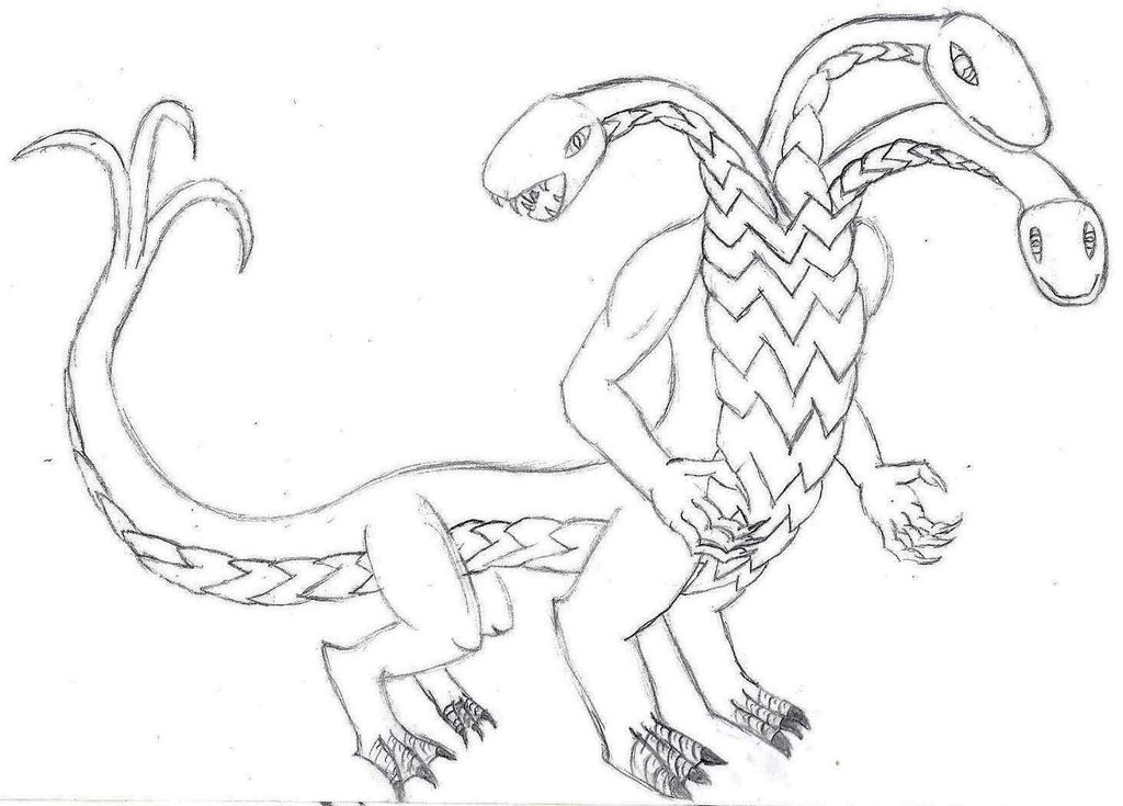 1024x735 Hydra Dragon By Vicedra