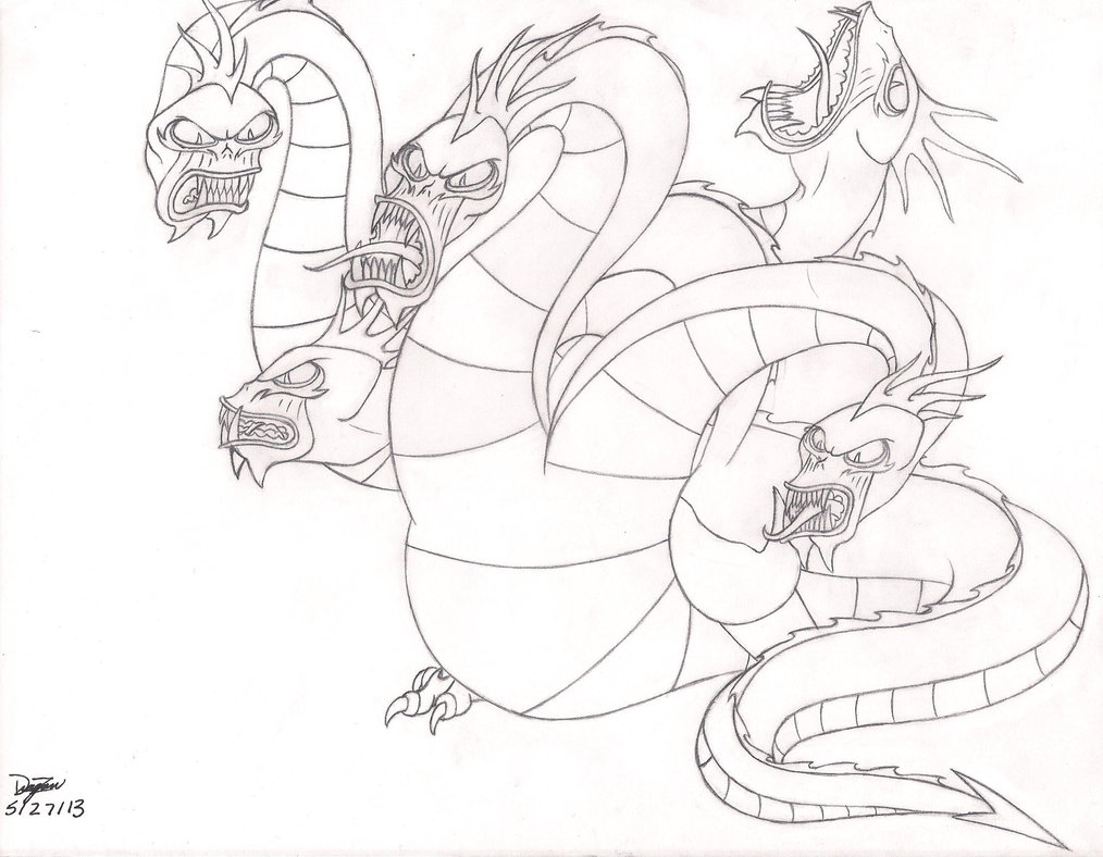 1014x788 Disney Hercules Hydra By Dizzidragonz