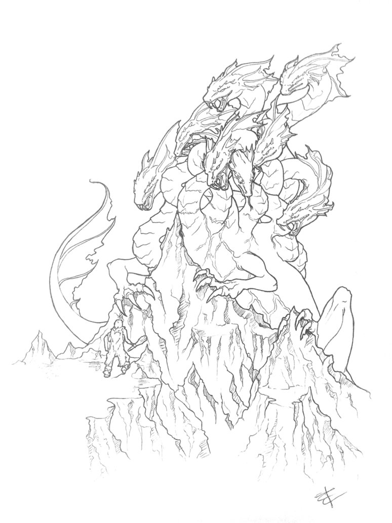 774x1032 Hydra Lineart By Puppiesandsunshine