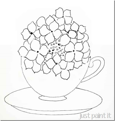 490x512 Paint Hydrangea