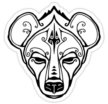 375x360 Spotted Hyena Stickers By Agentotter Redbubble