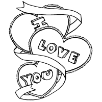 200x200 I Love You Coloring Pages