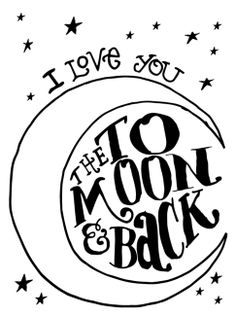 236x316 I Love You To The Moon And Back Art Print Baby Rooms I Like