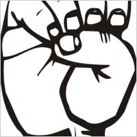 200x200 I Love You Sign Language Clipart Clipart Panda