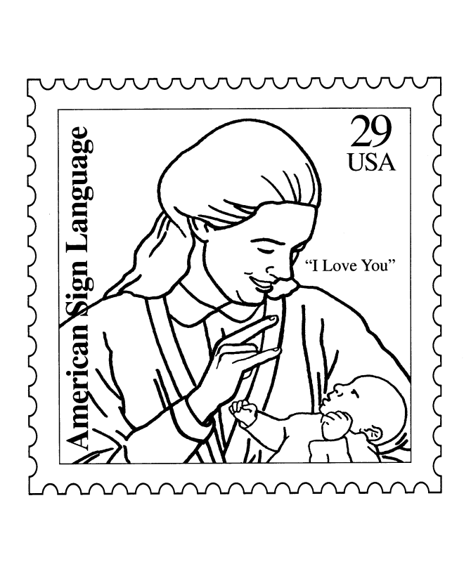 670x820 Sign Language Coloring Pages Coloring Page For Kids