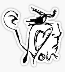 210x230 I Miss You Drawing Stickers Redbubble