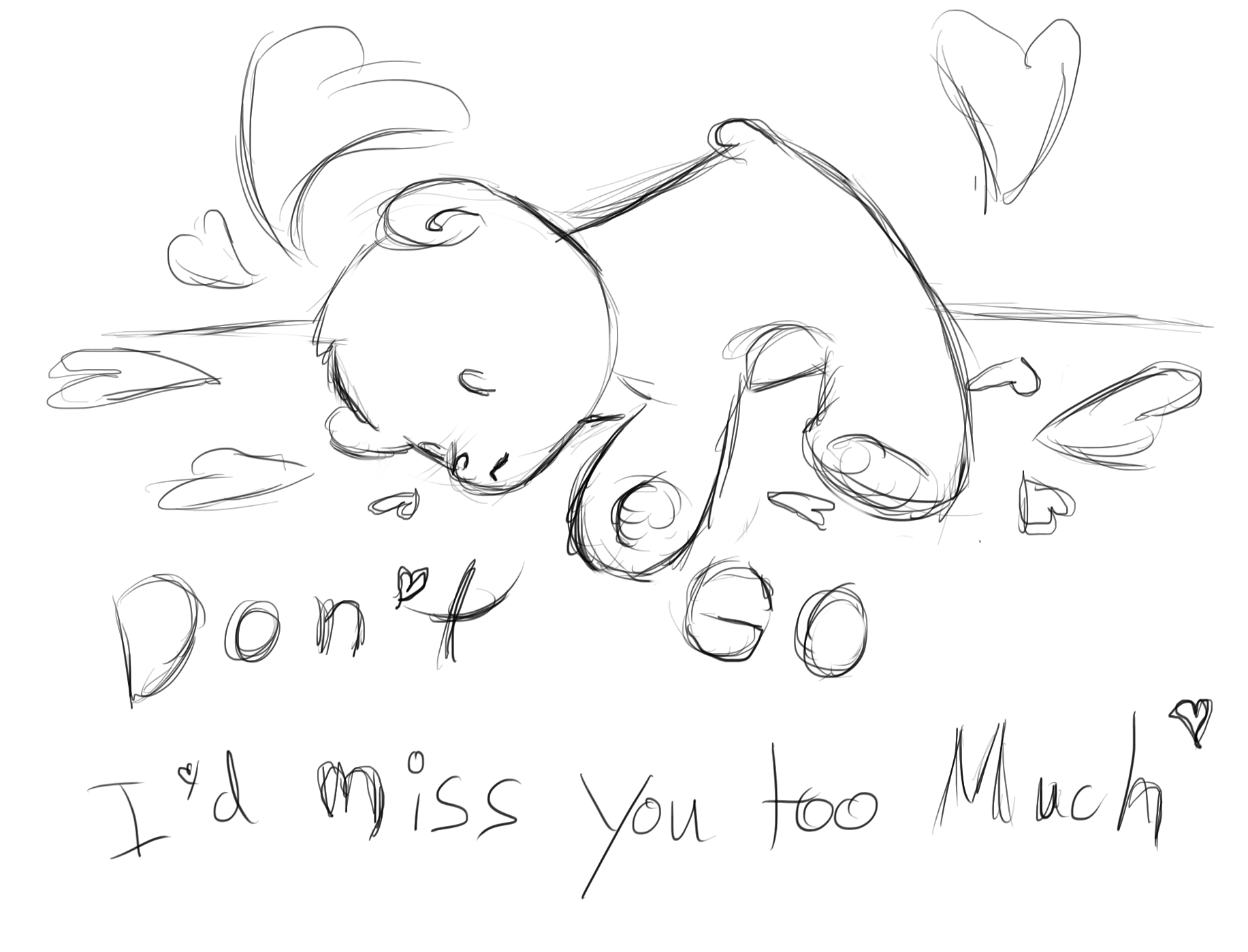 1833x1398 Don'T Go I'D Miss You Too Much By Missymeghan3
