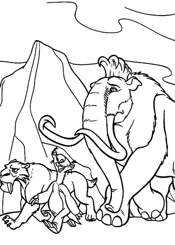 600x840 How To Draw The Animals Of The Ice Age Coloring Pages Batch Coloring