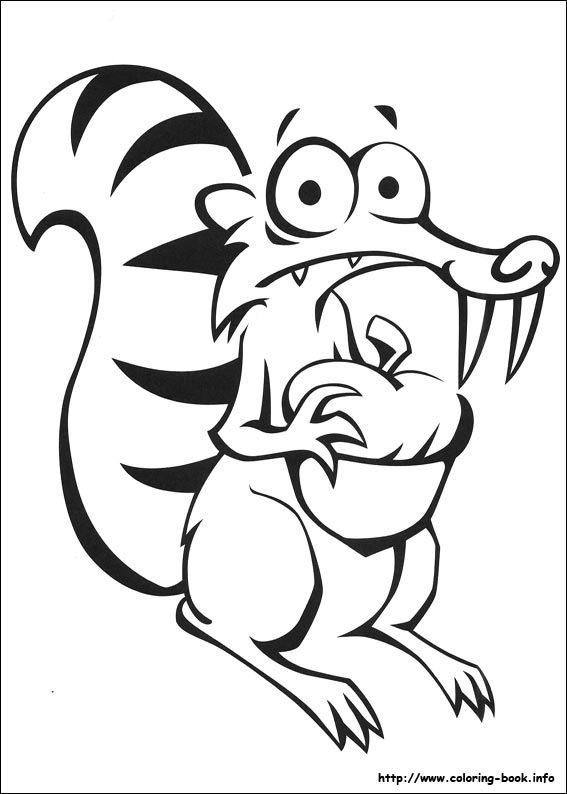 567x794 Ice Age Coloring Pages