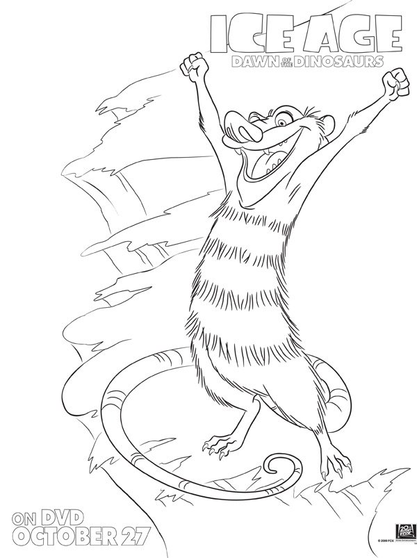 600x803 Ice Age Eddie Images Eddie Coloring Page Hd Wallpaper