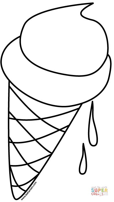 395x700 Ice Cream Cone Coloring Page Free Printable Coloring Pages