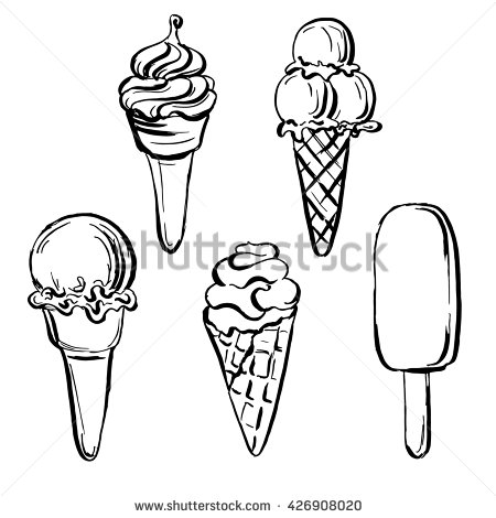 450x470 Drawn Frozen Ice Cream