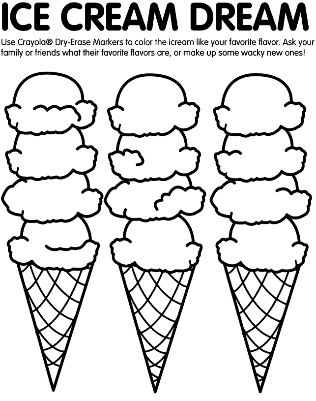 643x815 Ice Cream Coloring Page