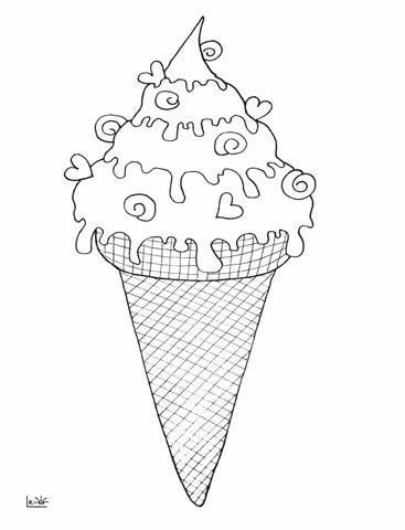 367x480 Ice Cream Cone Coloring Page Free Printable Coloring Pages
