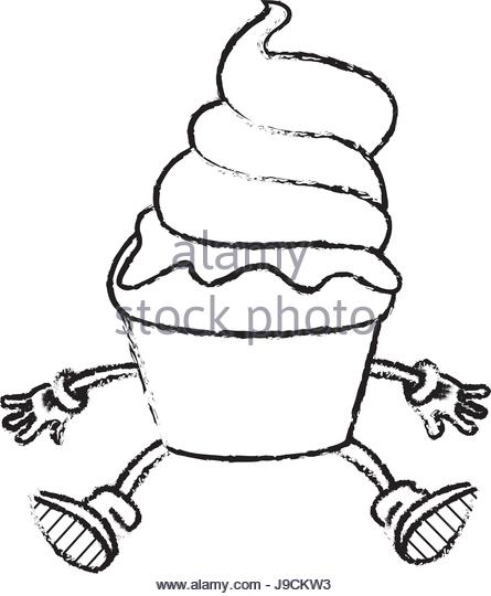 445x540 Cartoon Ice Cream Black And White Stock Photos Amp Images