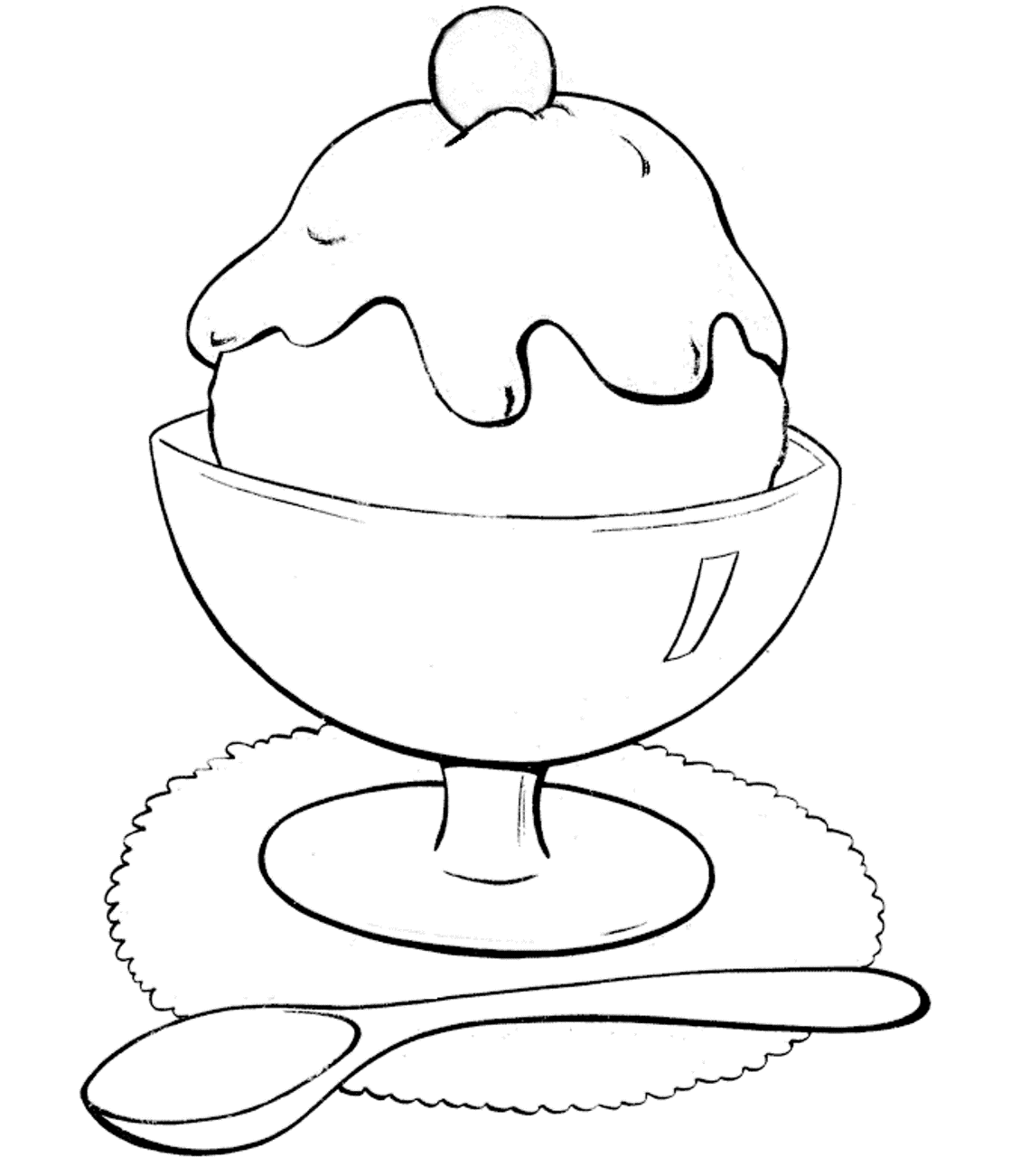 1119x1301 Ice Cream Coloring Pages Foods Coloring Pages Of Pagestocoloring