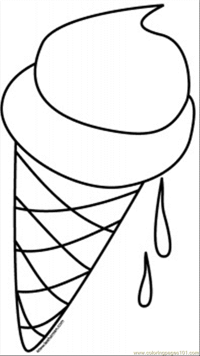 650x1154 Ice Cream Cone Coloring Page Art Ice Cream Cones