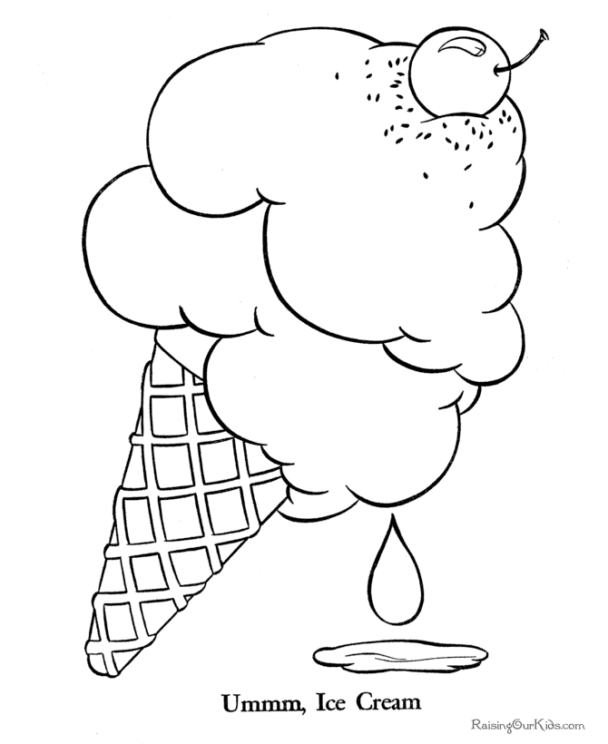 670x820 Popular Ice Cream Coloring Pages For Kids Book