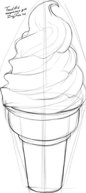 290x646 How To Draw Ice Cream Step By Step 3 Drawing