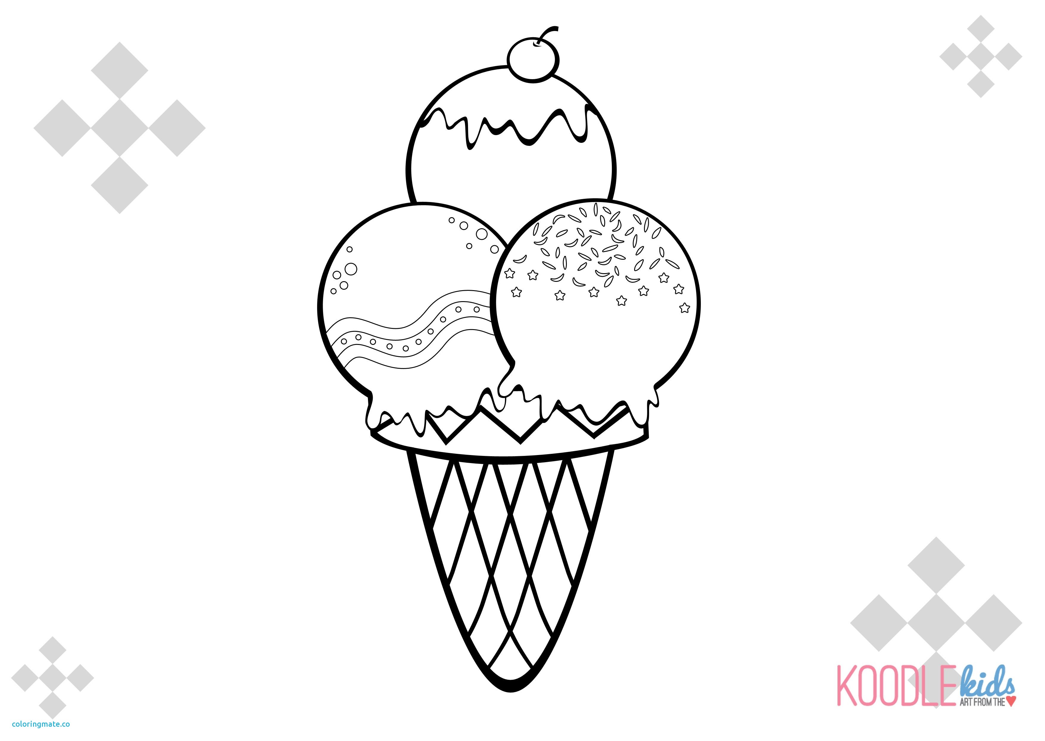3510x2490 Ice Cream Cone Coloring Page Awesome Pages Of Cr On How To Draw