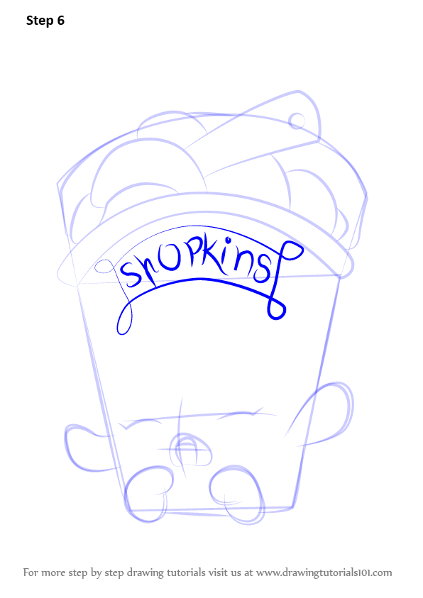 596x843 Learn How To Draw Ice Cream Dream From Shopkins (Shopkins) Step By