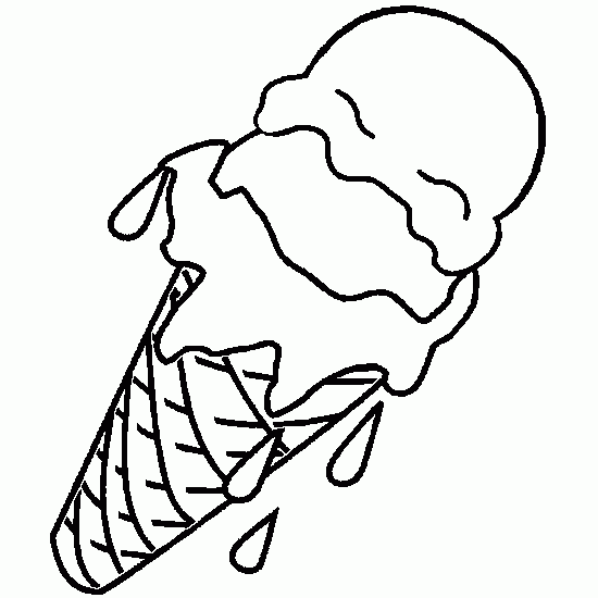 550x550 Drawing Of Summer An Ice Cream Cone