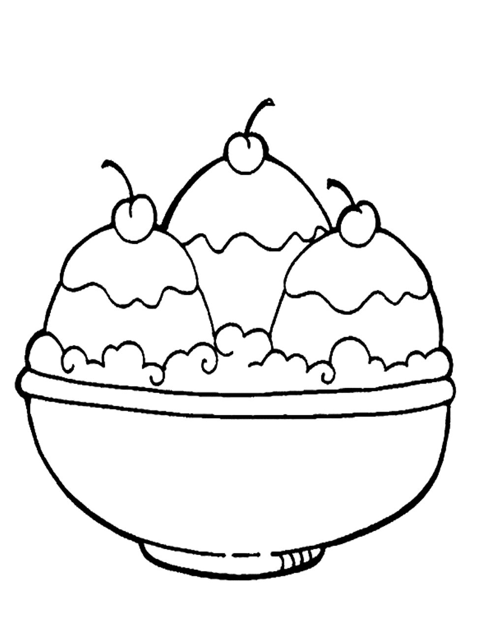 Ice Cream Line Drawing at GetDrawings | Free download