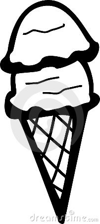 202x450 Double Scoop Ice Cream Clipart