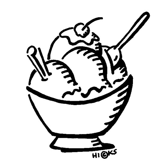 550x553 Ice Cream Sundae Clipart