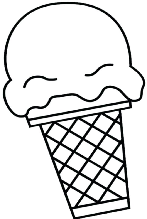600x895 Bad Ice Cream Coloring Pages Also Ice Cream Sundae Coloring Page