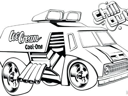 440x330 Ice Cream Truck Coloring Sheet And Hot Wheels Ice Cream Truck
