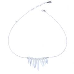240x240 Silver Ice Crystal Necklace Vavavoo