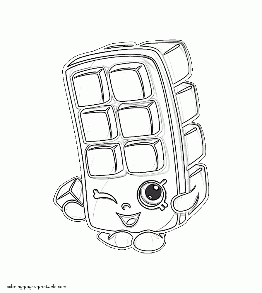 895x1000 Blocky Ice Cube. Shopkins Coloring Sheets To Print