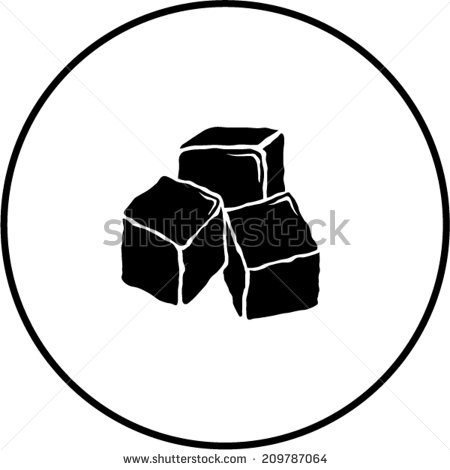450x470 Ice Cube Black And White Clipart