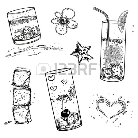 450x450 Ice Cubes Cool Drinks Royalty Free Cliparts, Vectors,