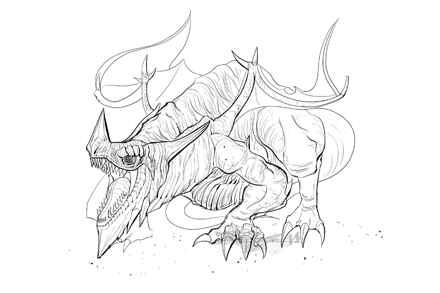 870x580 Ice Dragon Concept By Brollonks