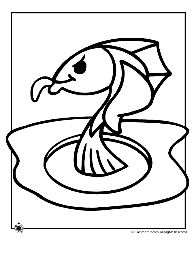 680x880 Ice Fishing Coloring Page