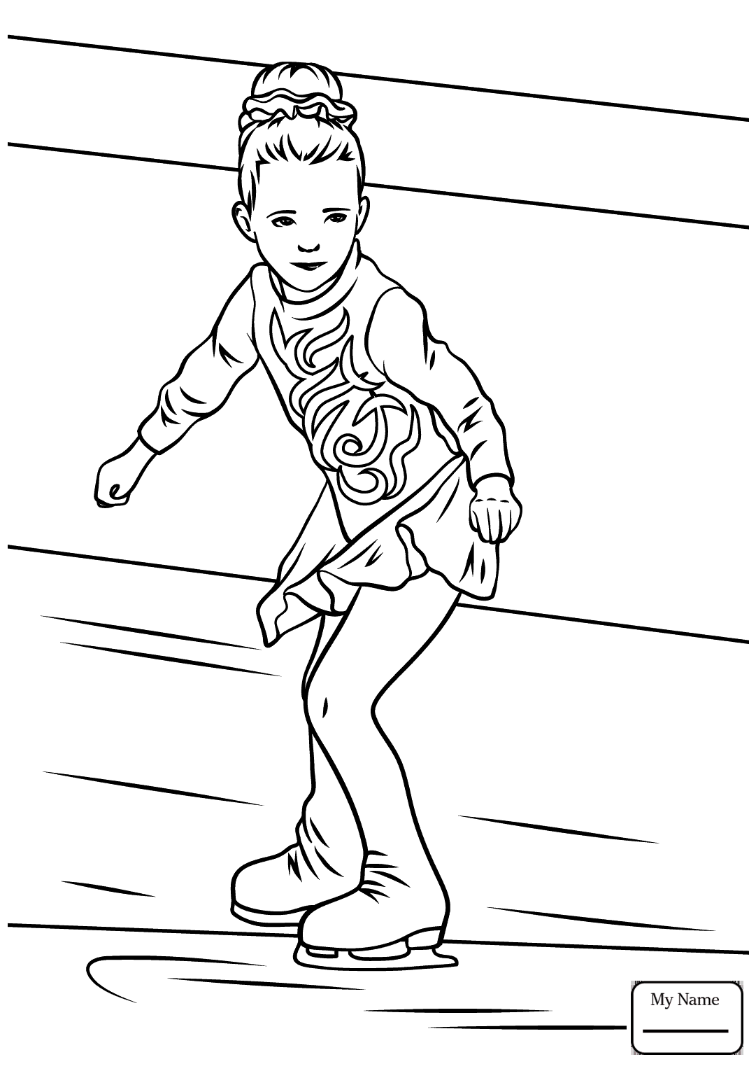 1081x1530 Coloring Pages Ice Skating Boy Ice Skater Activities
