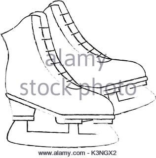 316x320 Sketch Draw Ice Skate Stock Vector Art Amp Illustration, Vector
