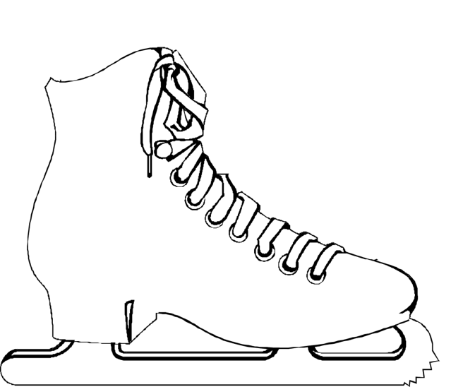 639x548 Ice Skate Drawing