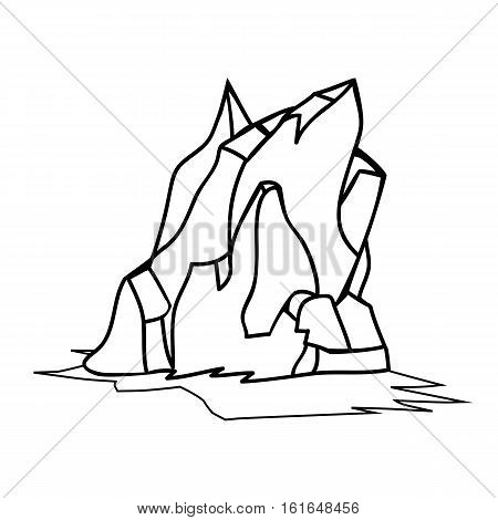 450x470 Iceberg Outline Icon Symbol Design Vector Amp Photo Bigstock