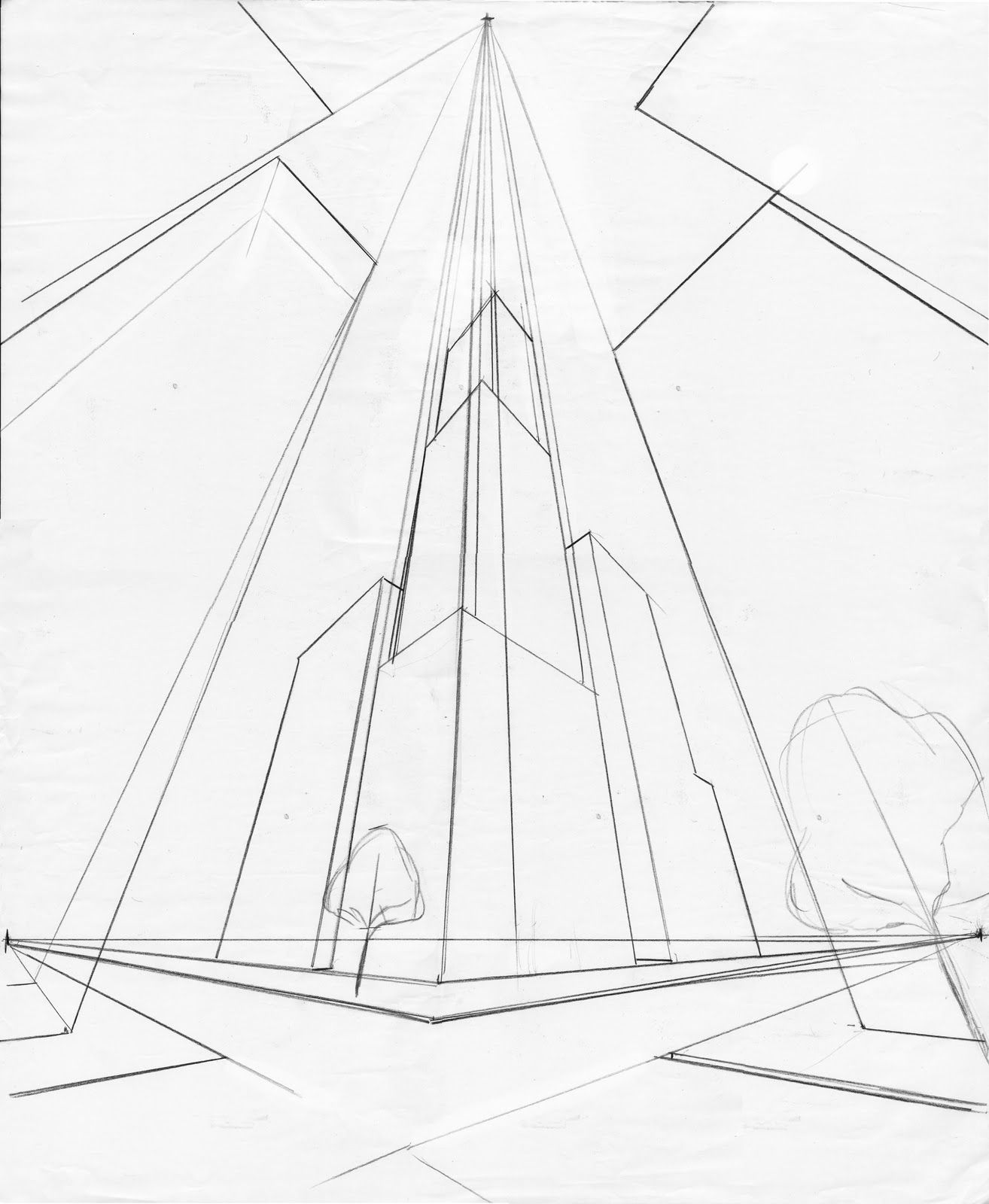1314x1600 Sketch Skyscraper Iceberg