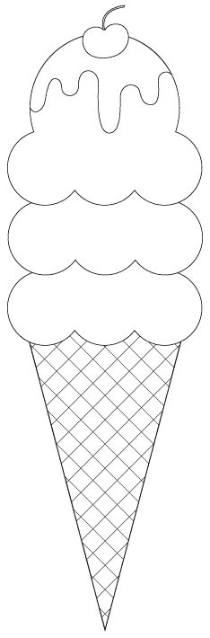 234x710 Drawn Ice Cream Three