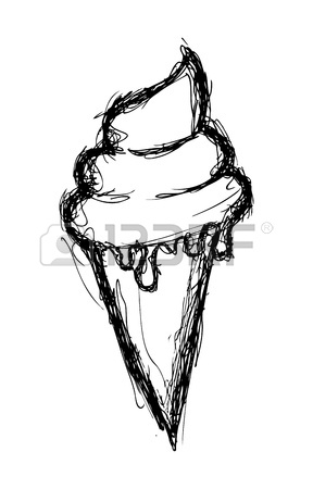 288x450 Ice Cream Cone Doodle Royalty Free Cliparts, Vectors, And Stock