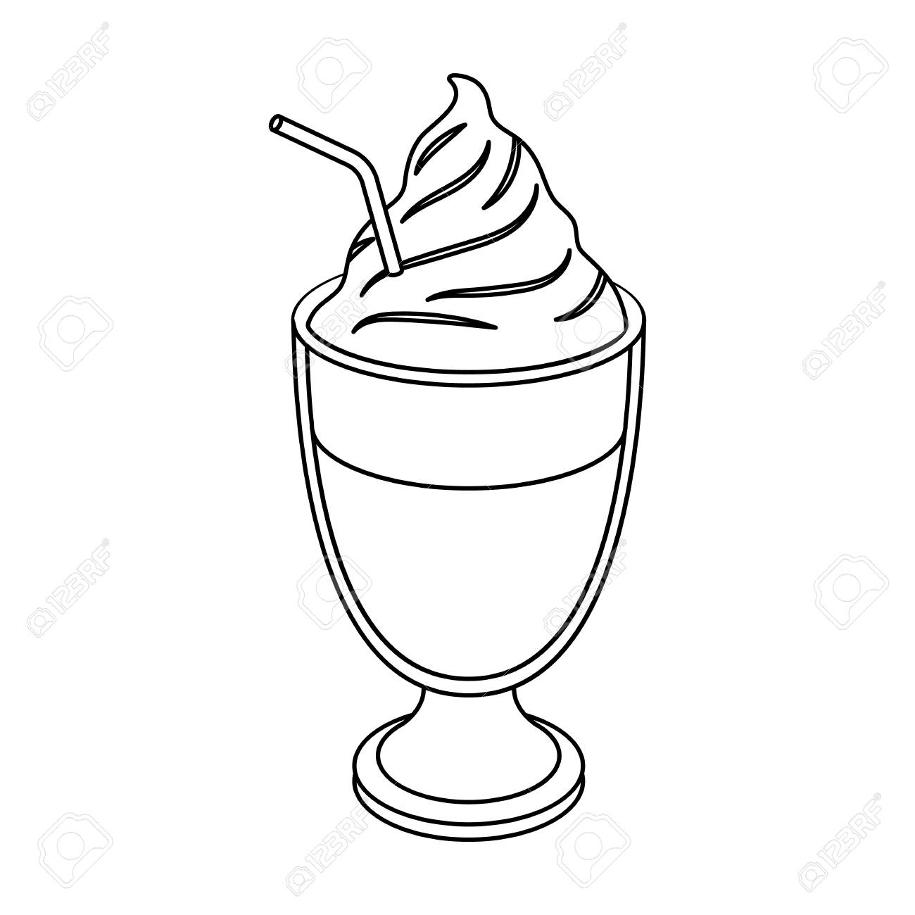 1300x1300 Iced Coffee.different Types Of Coffee Single Icon In Outline