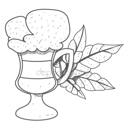 450x450 Iced Coffee In The Cup Stock Vector Filkusto