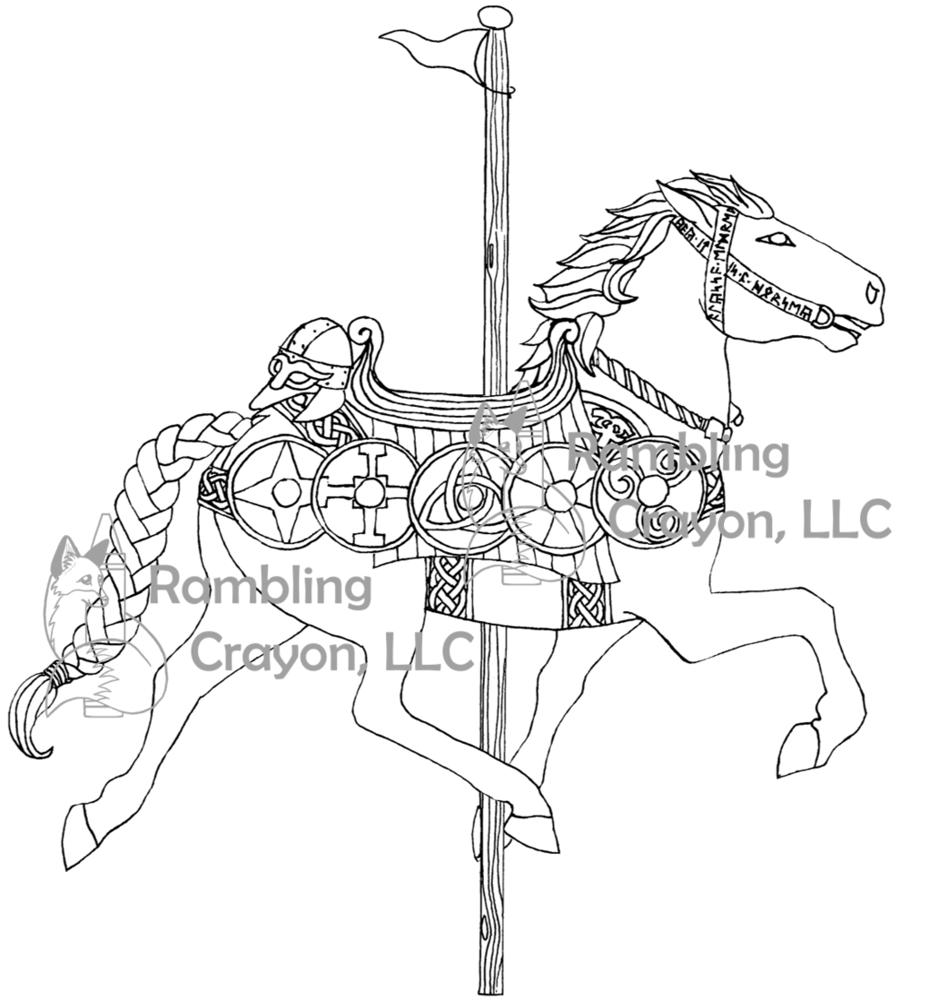 1024x1101 Carousel Horse