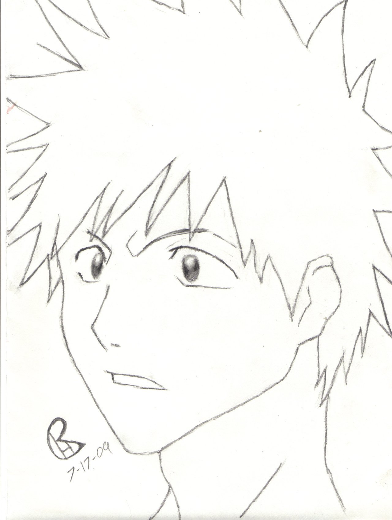 1280x1696 Bleach Ichigo 3rd Drawing By Bleachedhalo007
