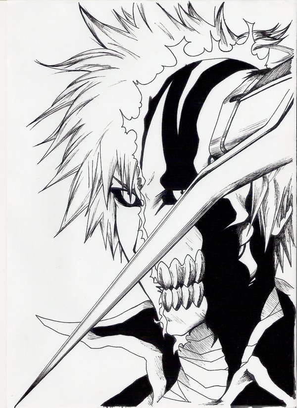 Ichigo Hollow Drawing at PaintingValley.com | Explore collection of ...
