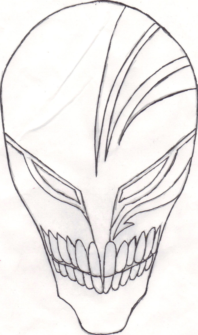 687x1162 Ichigo's Hollow Mask By Iamnotapotatochild